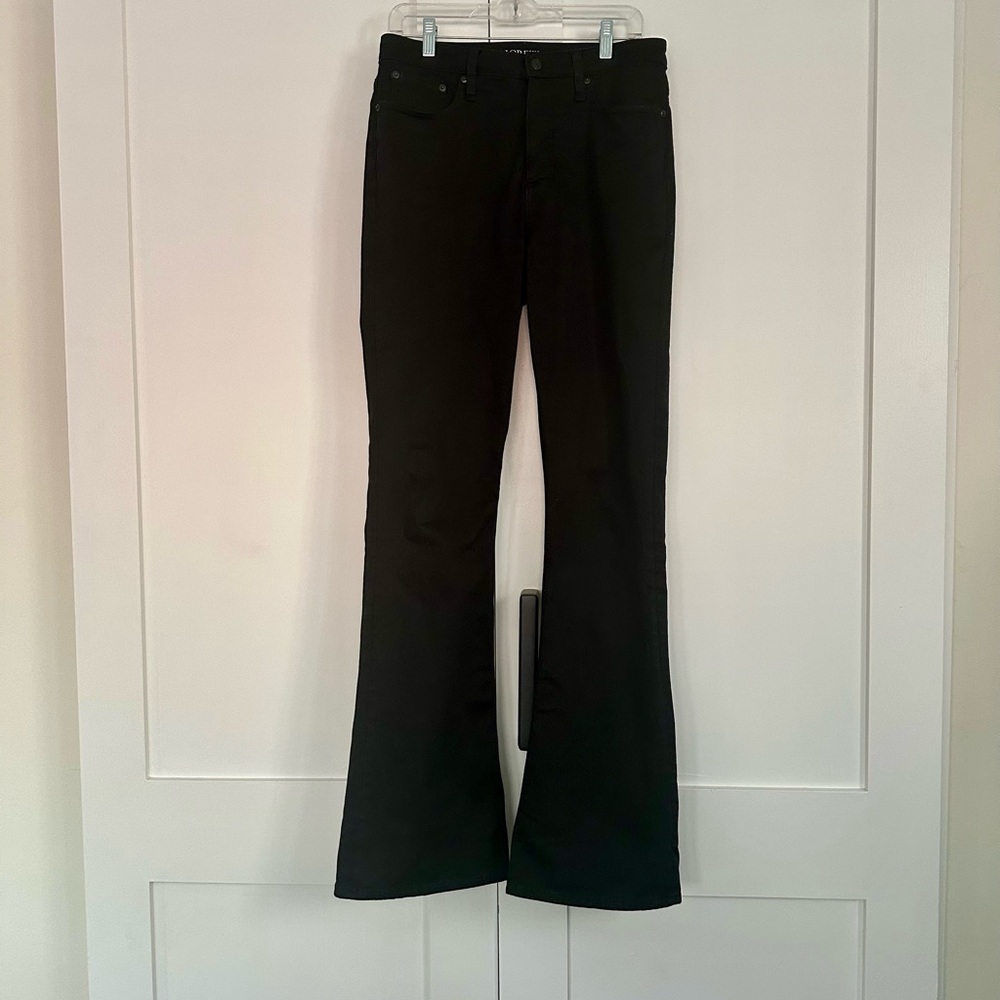 J. Crew Black Skinny Flare Black Jeans - Tall